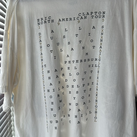 Vintage authentic Eric Clapton 1995 tour shirt - Picture 4 of 6